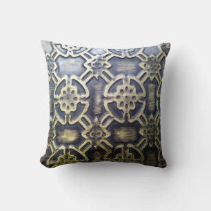 african mudcloth pattern cushion