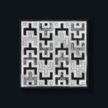 African Mudcloth Textile with Geometric Patterns Canvas Print<br><div class="desc">This print was made by Norman Wyatt,  Jr. in the style of an African mudcloth. The mudcloth textile originated in Mali and is a sign of cultural identity. Display your love of global culture and geometric patterns by purchasing this print!</div>