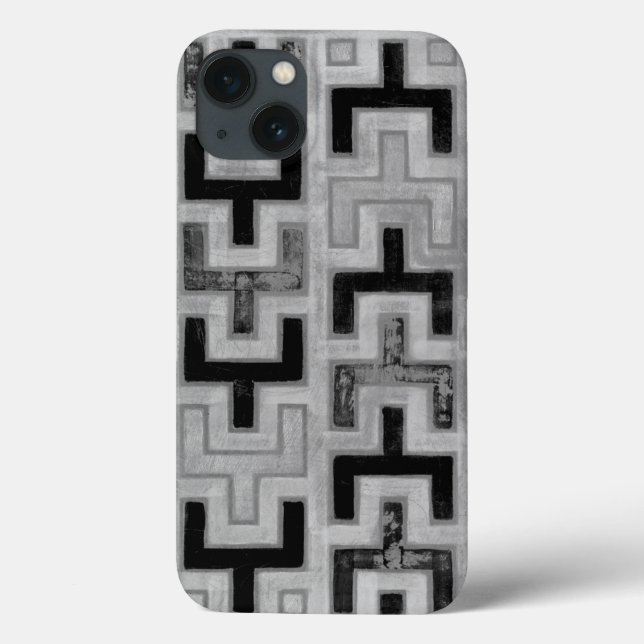 African Mudcloth Textile with Geometric Patterns Case-Mate iPhone Case (Back)