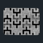 African Mudcloth Textile with Geometric Patterns Magnet<br><div class="desc">This print was made by Norman Wyatt,  Jr. in the style of an African mudcloth. The mudcloth textile originated in Mali and is a sign of cultural identity. Display your love of global culture and geometric patterns by purchasing this print!</div>