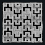 African Mudcloth Textile with Geometric Patterns Poster<br><div class="desc">This print was made by Norman Wyatt,  Jr. in the style of an African mudcloth. The mudcloth textile originated in Mali and is a sign of cultural identity. Display your love of global culture and geometric patterns by purchasing this print!</div>