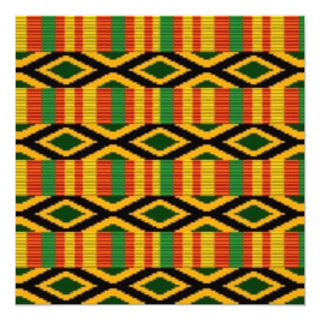 African Multi Colour Pattern Print Design (Front)