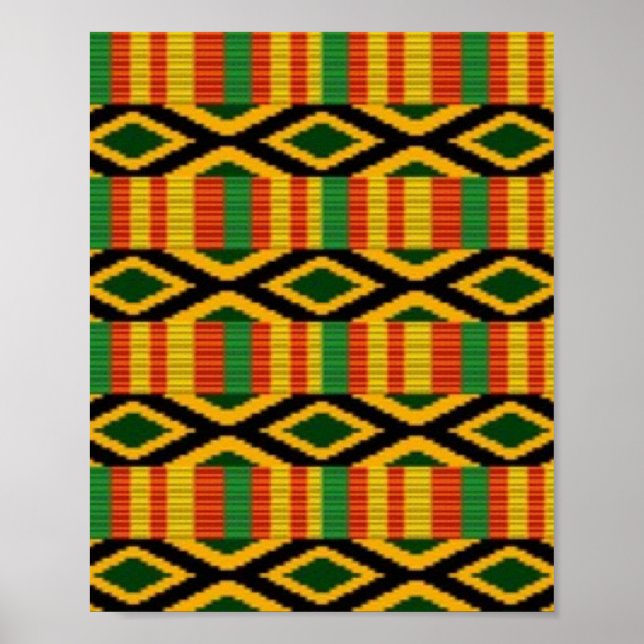 African Multi Colour Pattern Print Design (Front)