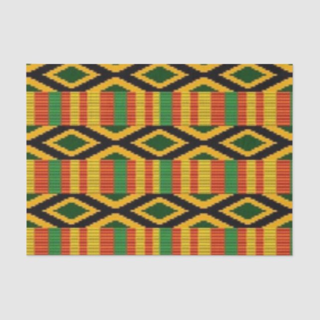 African Multi Colour Pattern Print Design Tissue Paper (Front)