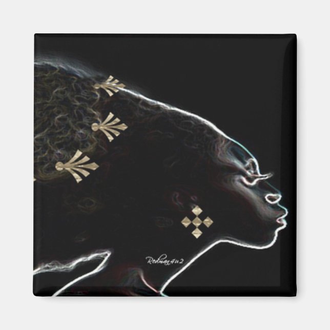 African Nights In Gold Magnet (Front)