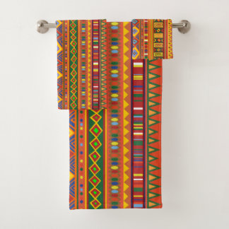 African ornament 001 bath towel set