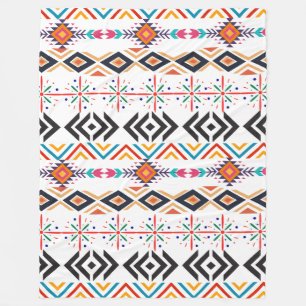 African Ornaments Fleece  Blanket, Large 60" x 80" Blanket