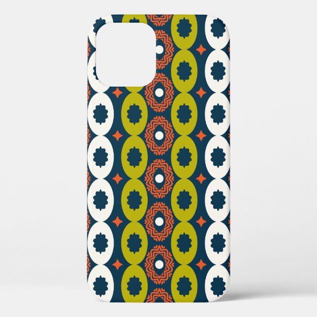 African Oval Shapes: Colourful Seamless. Case-Mate iPhone Case (Back)