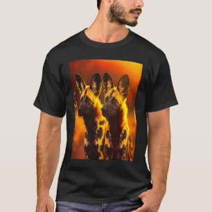 African Painted Dogs African Wild Dog  Animal T-Shirt