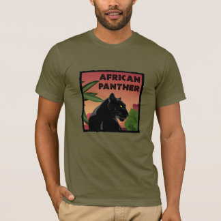 African Panther in Jungle T-Shirt
