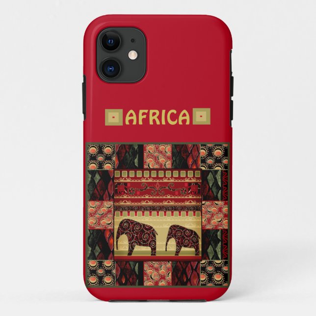 African patchwork Case-Mate iPhone case (Back)