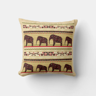 African patchwork cushion