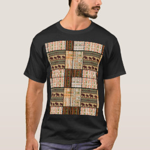 African Patchwork Elephants: Ornamental Texture T-Shirt