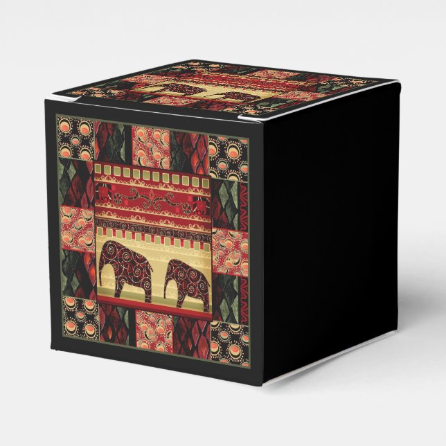 African patchwork favour box (Front Side)
