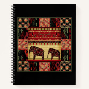 African patchwork notebook