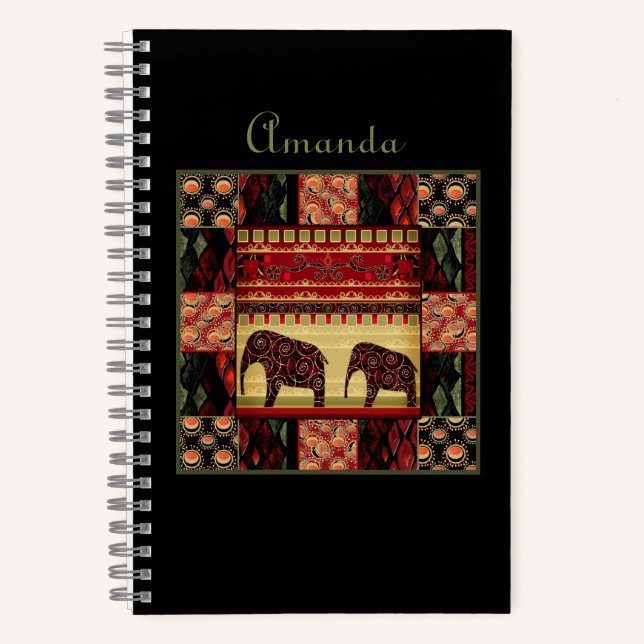 African patchwork notebook (Front)