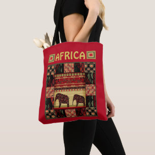 African patchwork  tote bag
