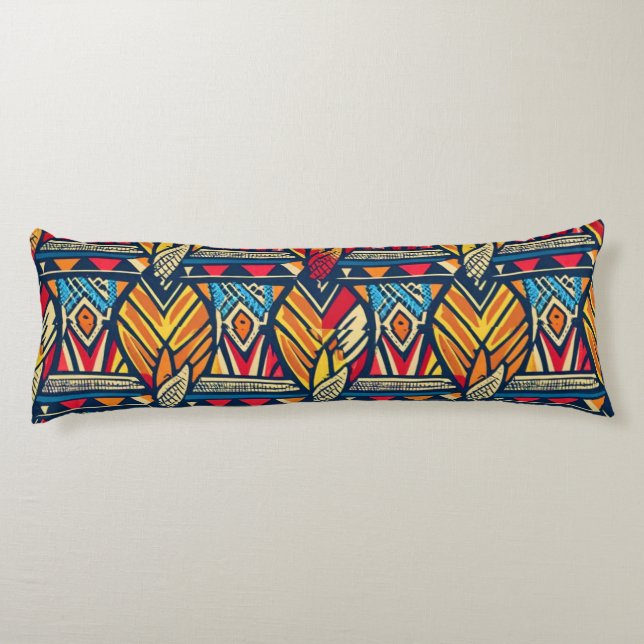African Pattern Body Cushion (Back)