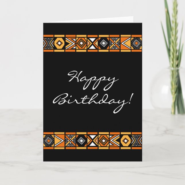 African pattern card (Front)