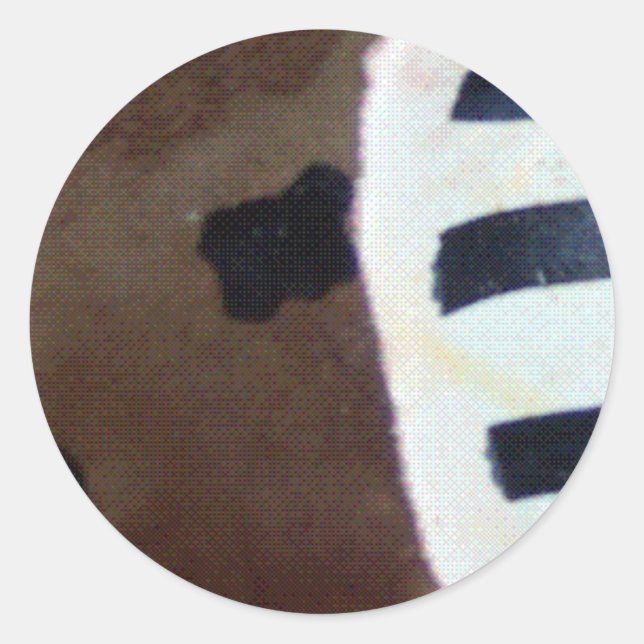 African pattern! classic round sticker (Front)