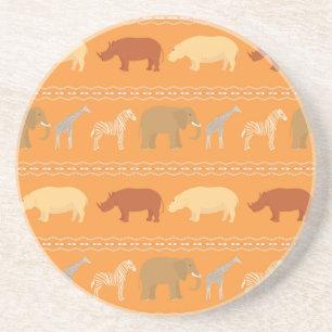 African pattern coaster