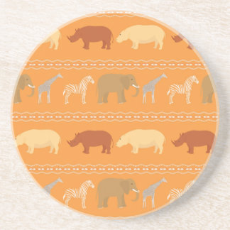 African pattern coaster