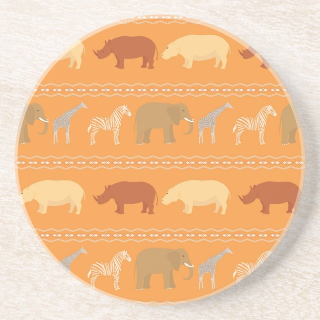 African pattern coaster (Front)