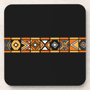 African pattern coasters