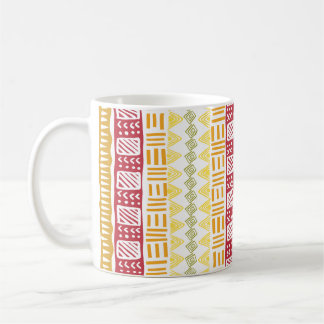 African Pattern Coffee Harvest Colours Coffee Mug