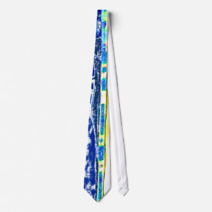 African pattern modern print tie