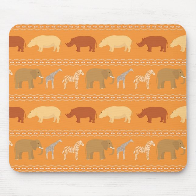 African pattern mouse mat (Front)
