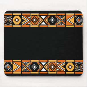African pattern mouse mat