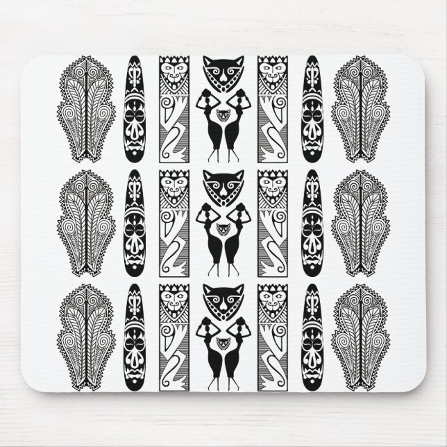 African Pattern Mouse Mat (Front)