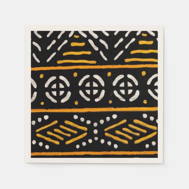 African Pattern Paper Napkins (Front)