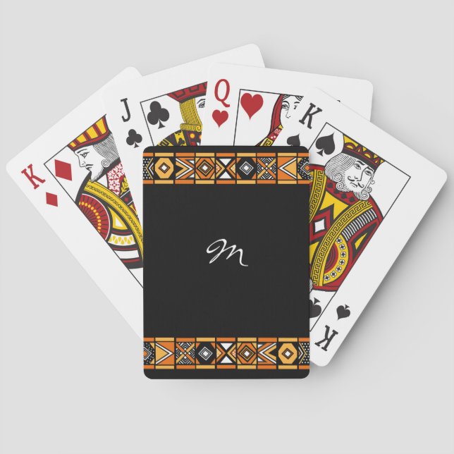 African pattern playing cards (Back)