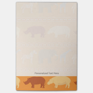 African pattern post-it notes