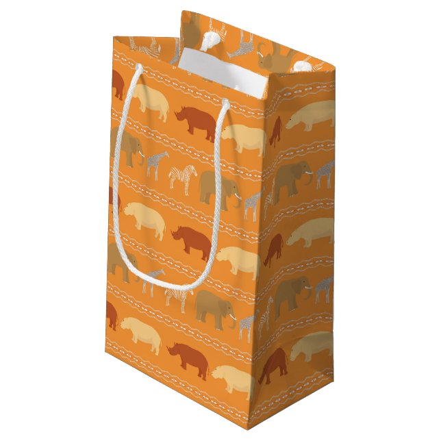 African pattern small gift bag (Back Angled)