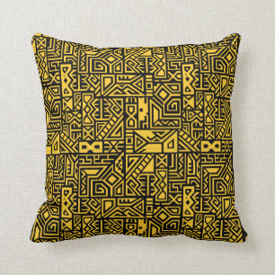African Pattern Throw Pillow