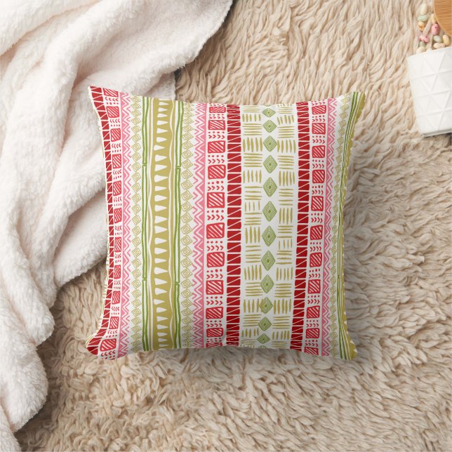 African Pattern Throw Pillow Home Decor (Blanket)