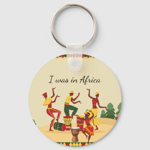 African Pattern Tote Bag Ankara Print Cultural Key Ring