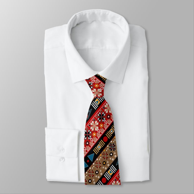 African patterns, oriental pattern tie (Tied)