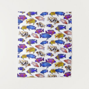 African Peacock Cichlid Fish Tapestry