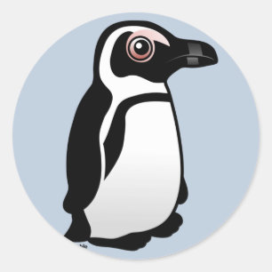 African Penguin Classic Round Sticker