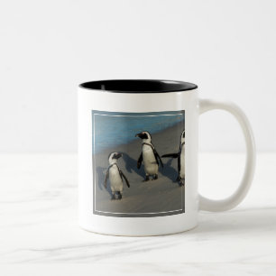 African Penguins Spheniscus Demersus Two-Tone Coffee Mug