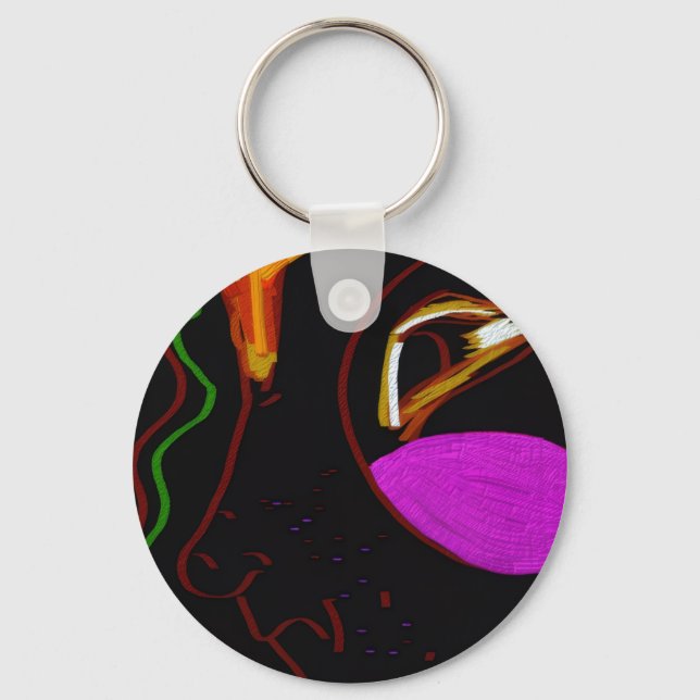 African Phoenix Rising Keychain (Front)