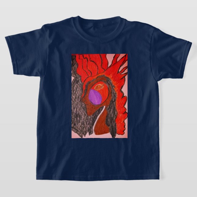 African Phoenix Rising  T-Shirt (Laydown)