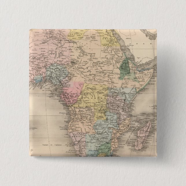 African Politics 15 Cm Square Badge (Front)