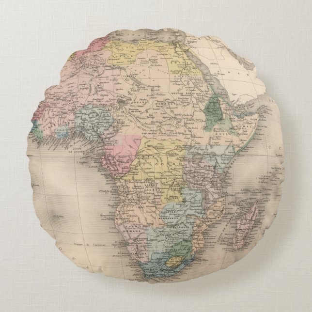 African Politics Round Cushion (Front)
