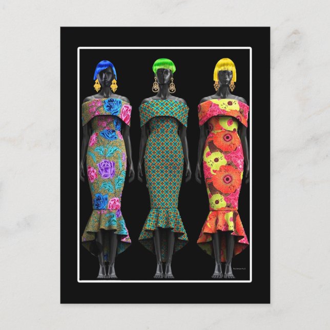  African Pop Art  Postcard (Front)