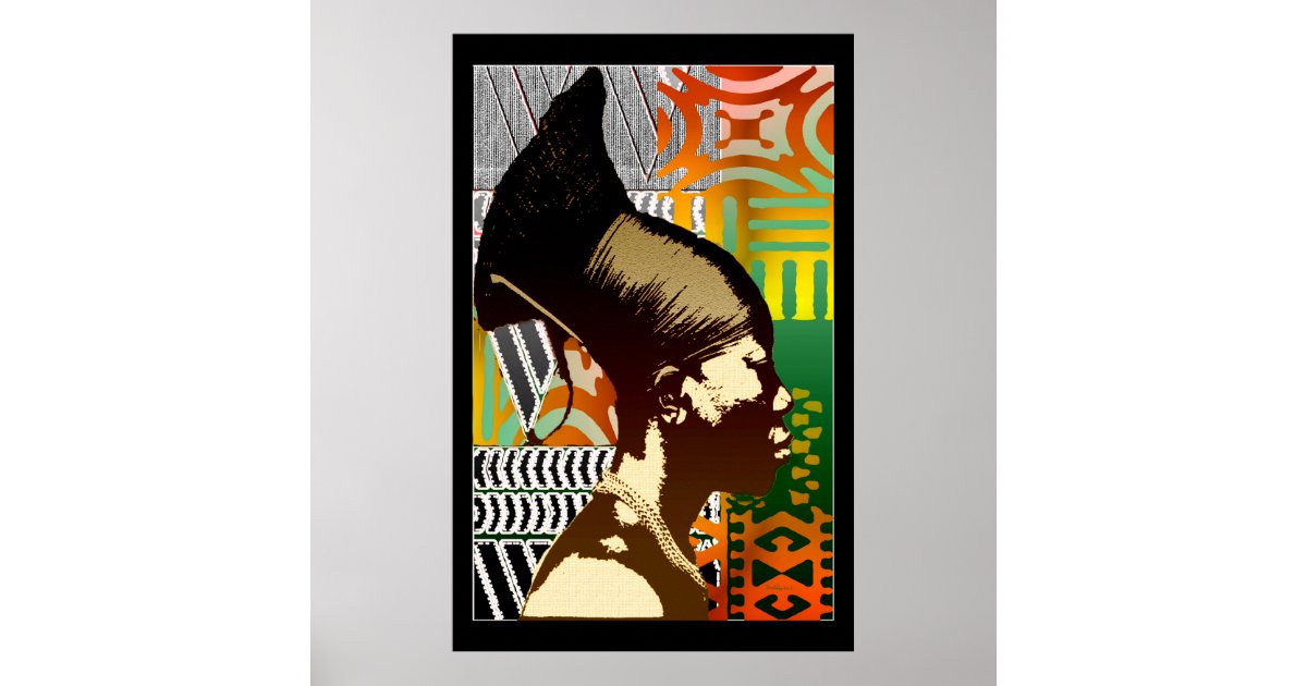 African Pop Art Poster | Zazzle.co.uk